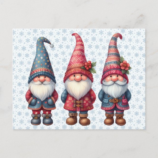 Cartão postal dos Gnomos de Natal (Frente)