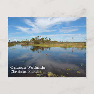 Cartão postal dos Orlando Wetlands, Natal, Flórida