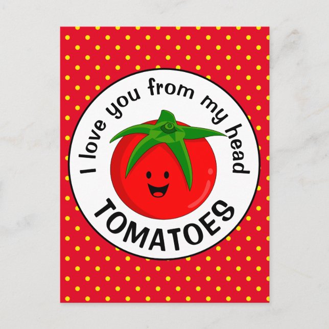 Cartão Postal Dos Tomates Da Minha Cabeça (Frente)