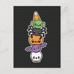 Cartão postal dos Tratamentos de Halloween
