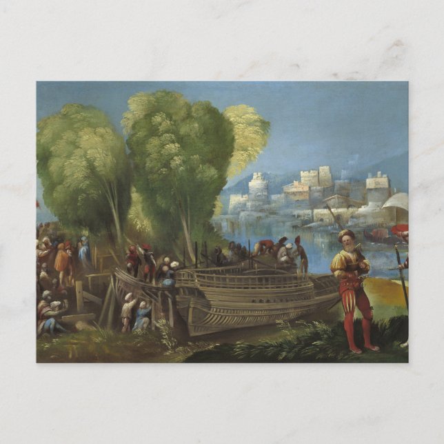 Cartão Postal Dosso Dossi - Aeneas e Achates sobre a Líbia (Frente)