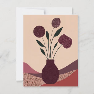 Cartão Postal Dot Dot Flower #006