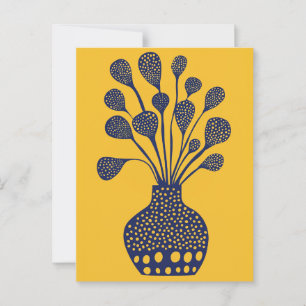 Cartão Postal Dot Dot Flower #014