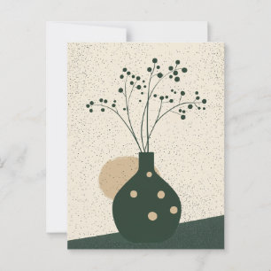 Cartão Postal Dot Dot Flower #017