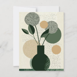 Cartão Postal Dot Dot Flower #018