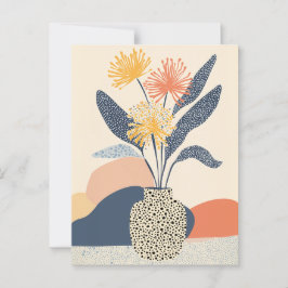 Cartão Postal Dot Dot Flower #026