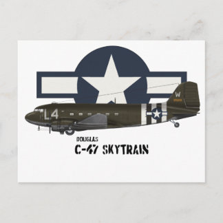 Cartão Postal Douglas C-47 Skytrain