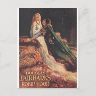 Cartão Postal Douglas Fairbanks como Robin Hood