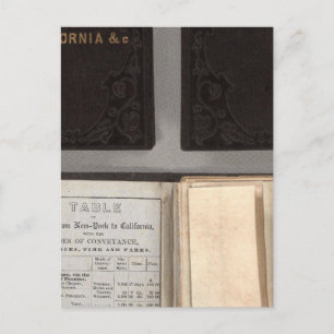 Cartão Postal Dourada Corrida para a Califórnia