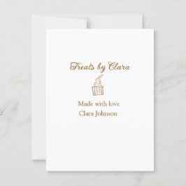 Cartão Postal Dourada faísca trata padaria feita com nome de adi