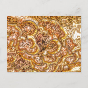 CARTÃO POSTAL DOURADO