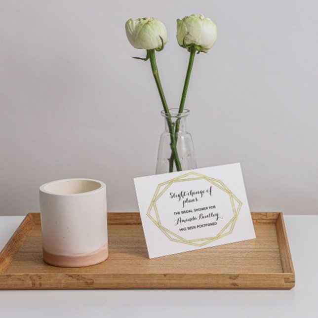 Cartão Postal Dourado Alterar o Cartão-Postal de Data (Criador carregado)