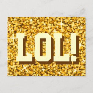 Cartão postal "Dourado" de Glitz