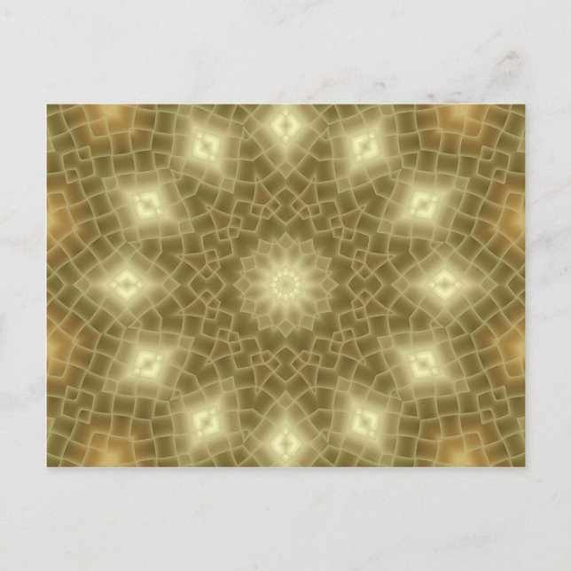 Cartão Postal Dourado e marrom (Frente)