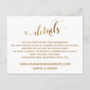 Cartão Postal Dourado Roteiro de Corações, Detalhes de Ouros sob