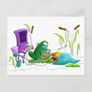Cartão Postal Doutor Sapo da anestesia