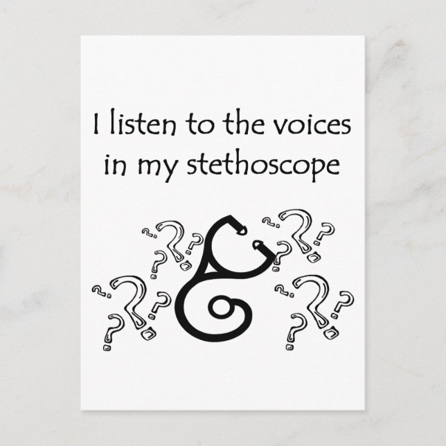 Cartão Postal Doutora ou Enfermeira T-shirts e presentes (Frente)