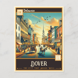 Cartão Postal Dover, Delaware | Vintage