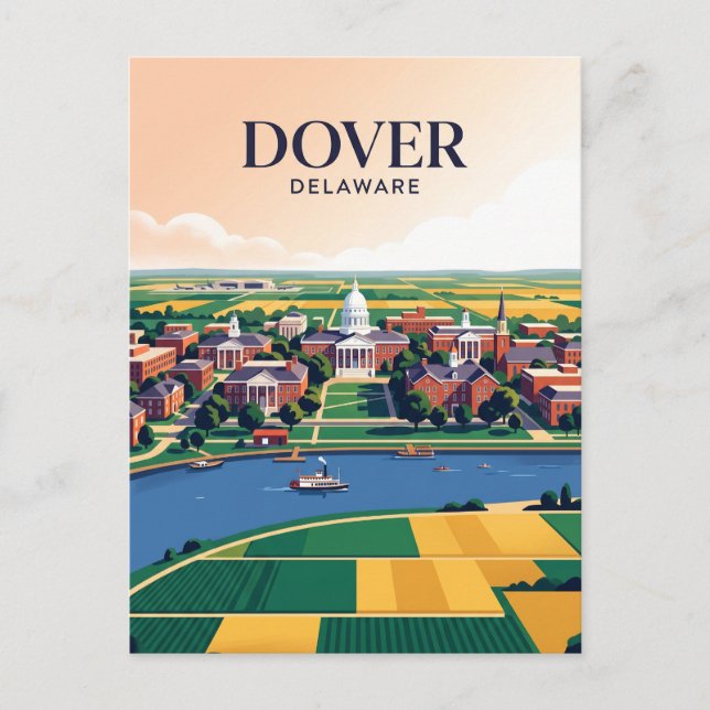 Cartão Postal Dover EUA (Frente)