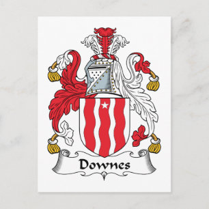 Cartão Postal Downes Family Crest