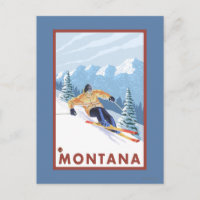 Downhill Snow Skier - Montana