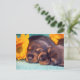 Cartão Postal Doxen cachorros adoráveis (Em pé/Frente)