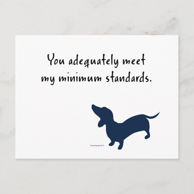 Cartão postal Doxie (Frente)