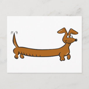 Cartão Postal Doxie Dachshund