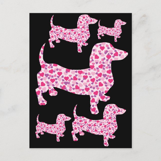 Cartão Postal DOXIE-Hearts (Frente)