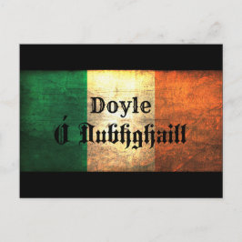 Cartão Postal Doyle Irish Flag