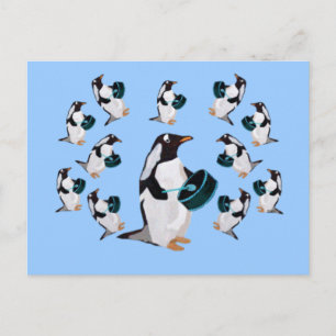 Cartão Postal Doze Drummers Bebendo Cartões-postais