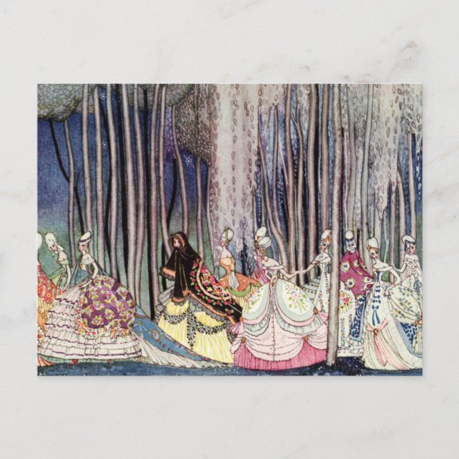 Cartão Postal Doze princesas dançantes de Kay Nielsen (Frente)