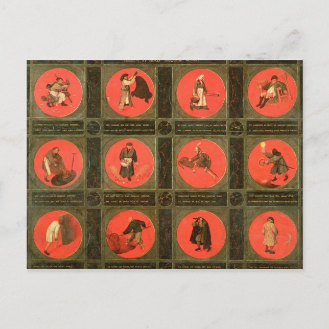 Cartão Postal Doze Provérbios, c.1558-60 (Frente)