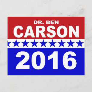 Cartão Postal Dr. Ben Carson 2016