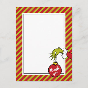 Cartão Postal Dr. Seuss   Chuveirinho do Bebê Menino Grinch Obri