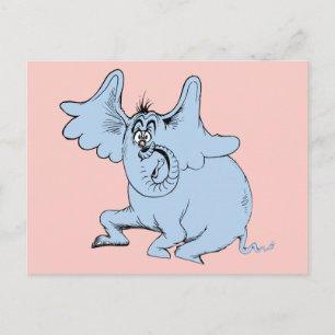 Cartão Postal Dr. Seuss Horton e Speck de Poeira