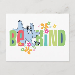 Cartão Postal Dr. Seuss Horton Hears A Quem Seja Gentil