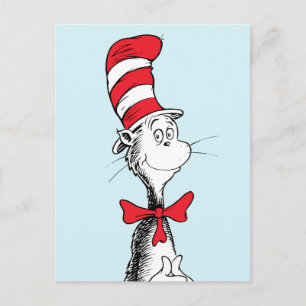 Cartão Postal Dr. Seuss O Gato no Chapéu de Pé Firme