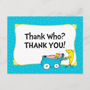 Cartão Postal Dr. Seuss   Um Peixe - Obrigado no Chá de Bebê Men