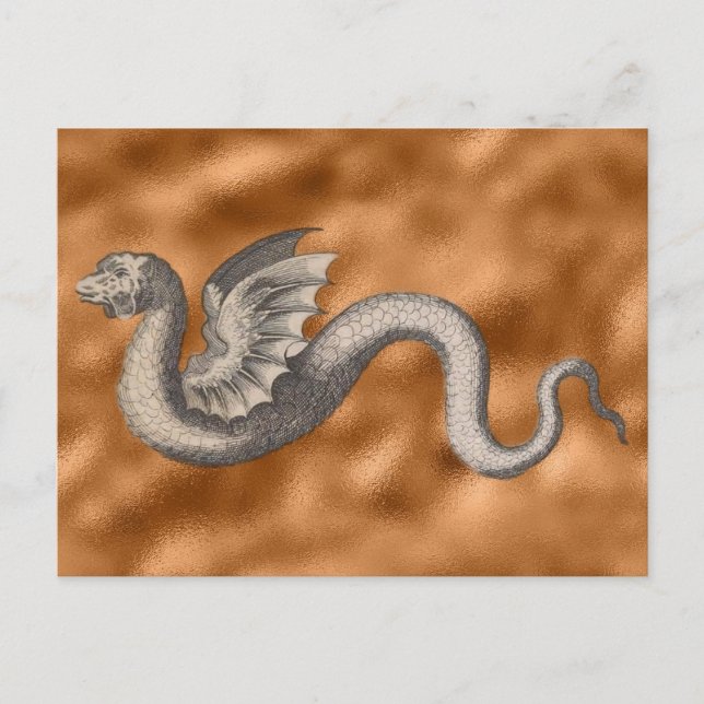 Cartão Postal Draco alatus Apes ex Greuino Aldro (Frente)