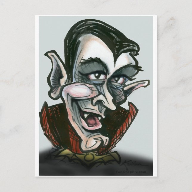 Cartão Postal Drácula (Frente)
