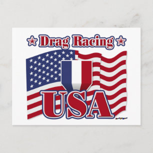 Cartão Postal Drag Racing EUA