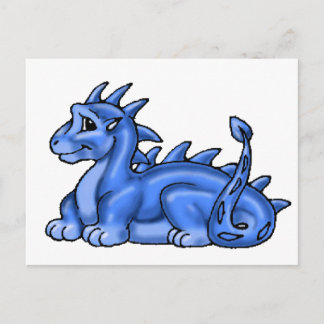Cartão Postal Dragão Azul