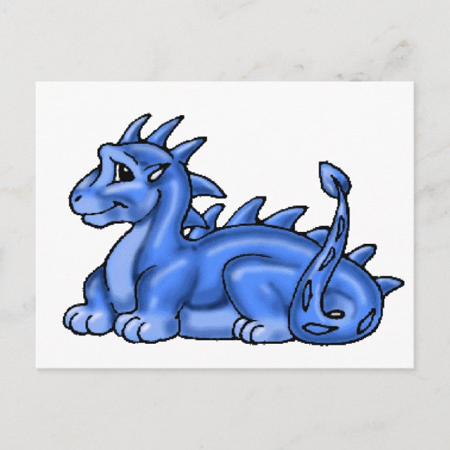 Cartão Postal Dragão Azul (Frente)