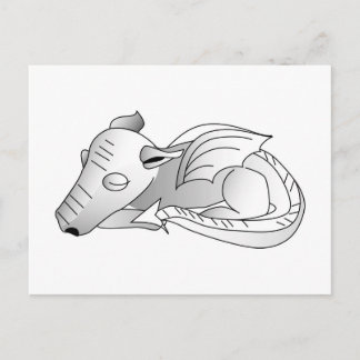 Cartão Postal Dragão-Bebê Gradiente