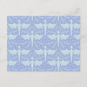 Cartão Postal Dragão Botânico Fantasia