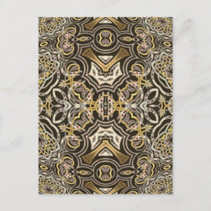Cartão Postal Dragão Celta Delight Caleidoscópio Mandala