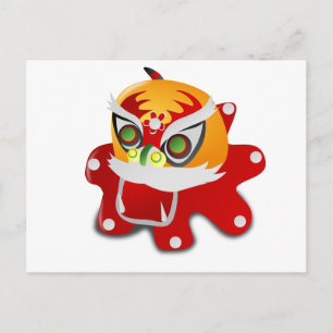 Cartão Postal dragão chinês