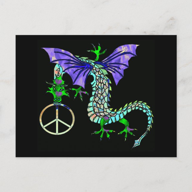 Cartão Postal Dragão da Paz (Frente)