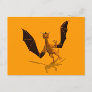 Cartão Postal Dragão de Abóbora Laranja